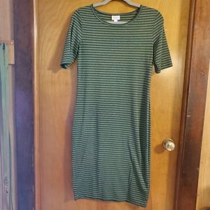 Green and gold dress